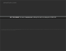 Tablet Screenshot of amarium.com